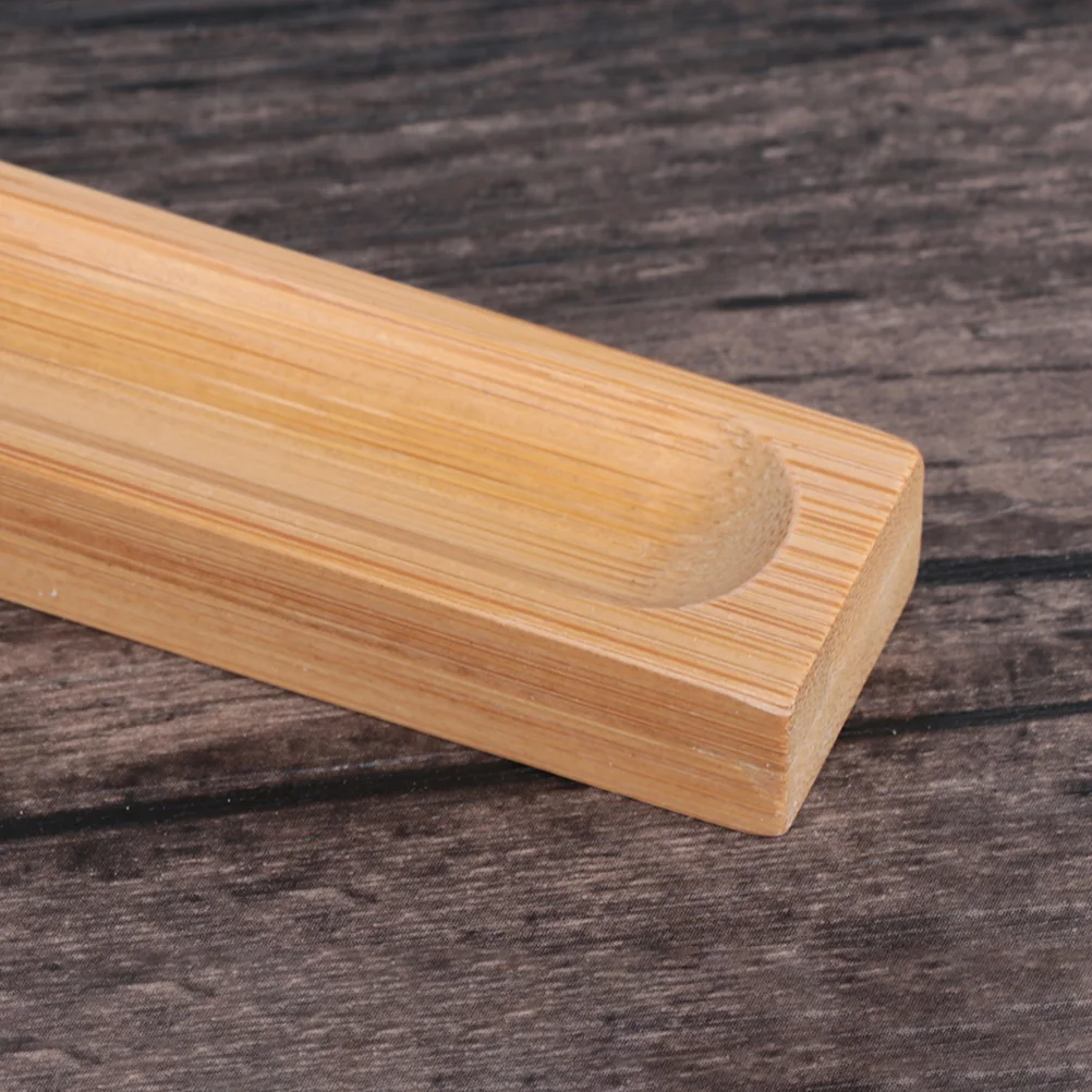 

5pcs Bamboo Incense Burner Holder Carbonized Wood Fragrance Accessories Light Meditation Yoga Decoration Bedroom Garden