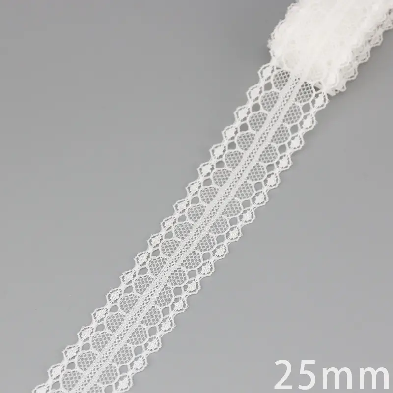 (5 Yards/Roll) White Lace Ribbon Fabric Webbing Decoration Lovely Gift Packing Polyester Material - Image 34