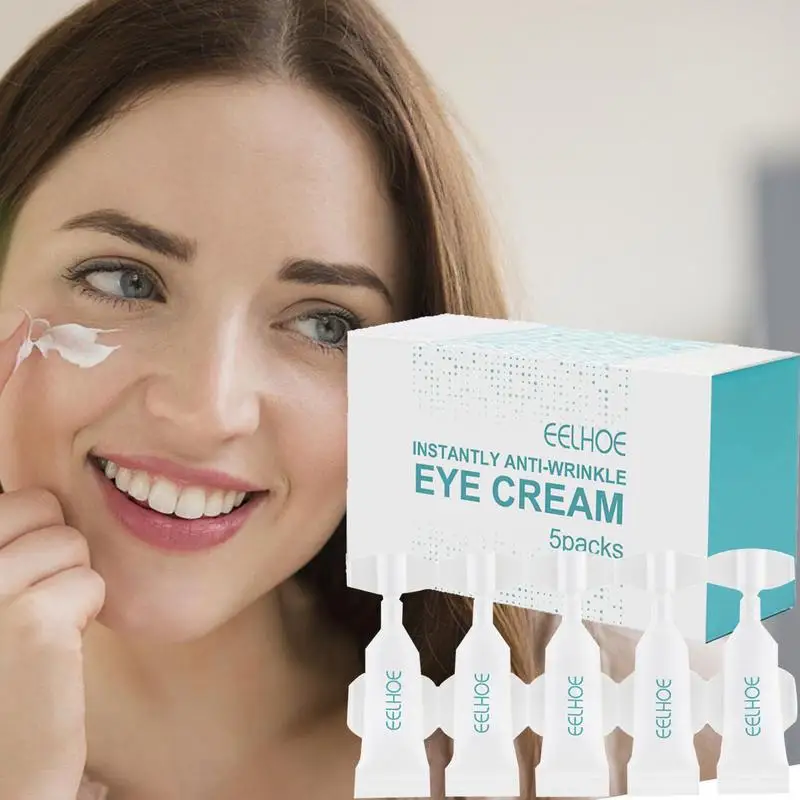 Crème anti-cernes instantanée pour les yeux, crème anti-âge sous les yeux, élimine les poches sous les yeux, les poches, lifting, dodu, optimiste, resserre la peau, 5 pièces par ensemble