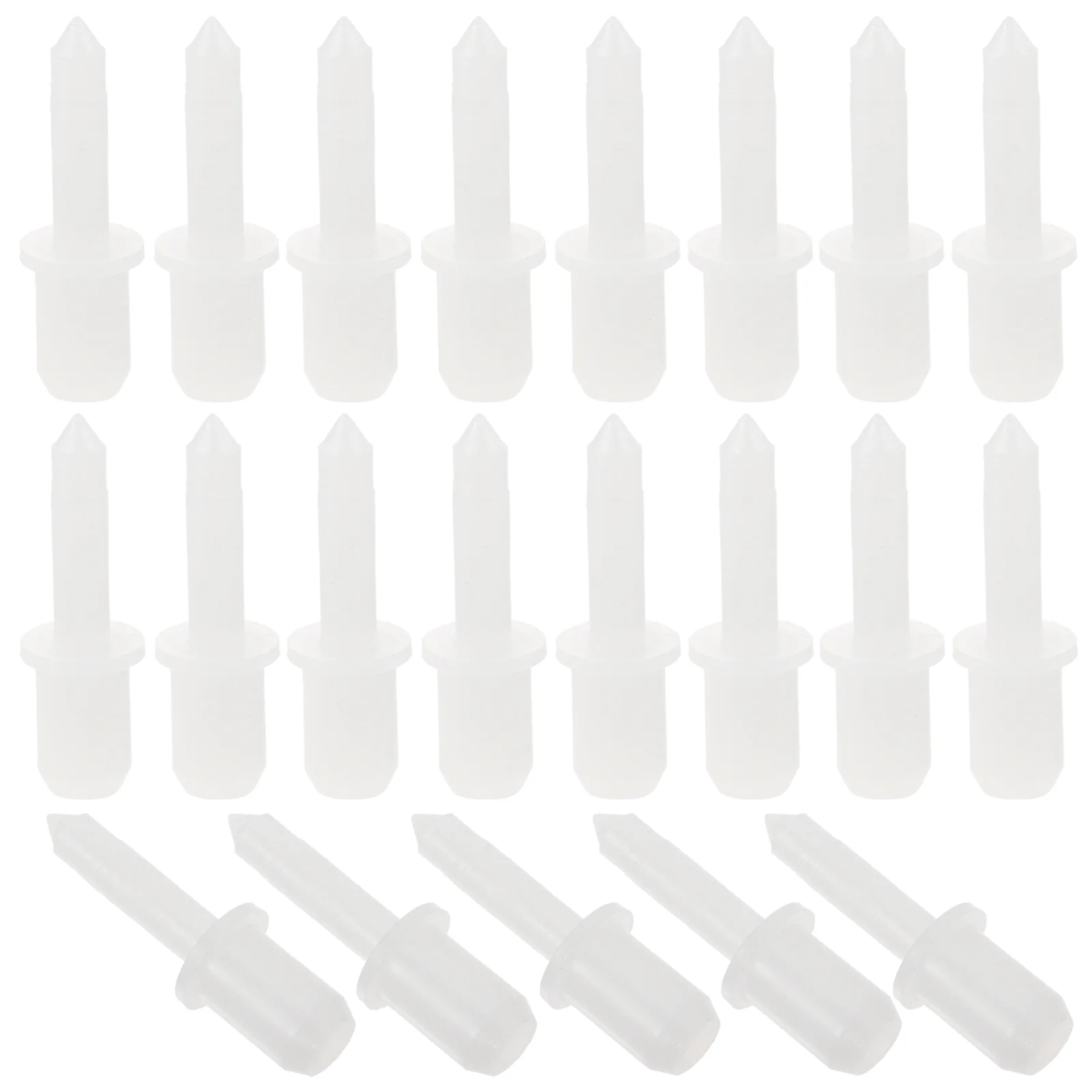 60 Pcs Marker Shutter Repair Presser Replacement Pins Clear White Plastic Nylon Louver Blinds