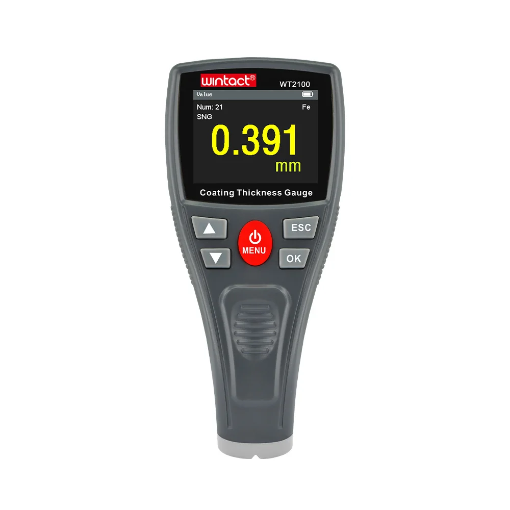 Digital Car Film Iron Coating Thickness Gauge Color LCD 0-1500um Fe/NFe Coating Painting Electroplate Measure Tools Bluetooth