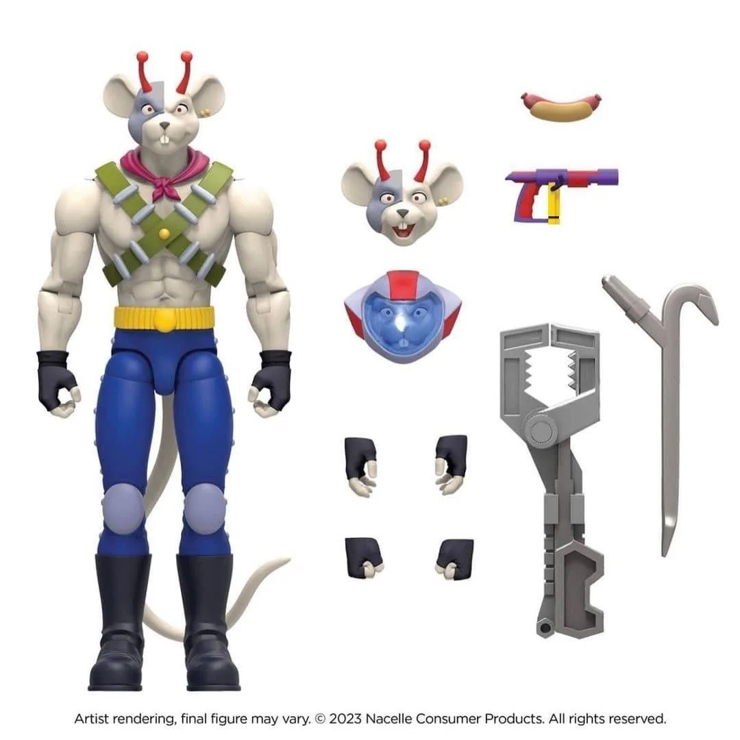 New 7inch In-Stock Nacelle Biker Mice From Mars Action Figure Anime Hobby Collection Birthday Present Model Kids Toy Gift