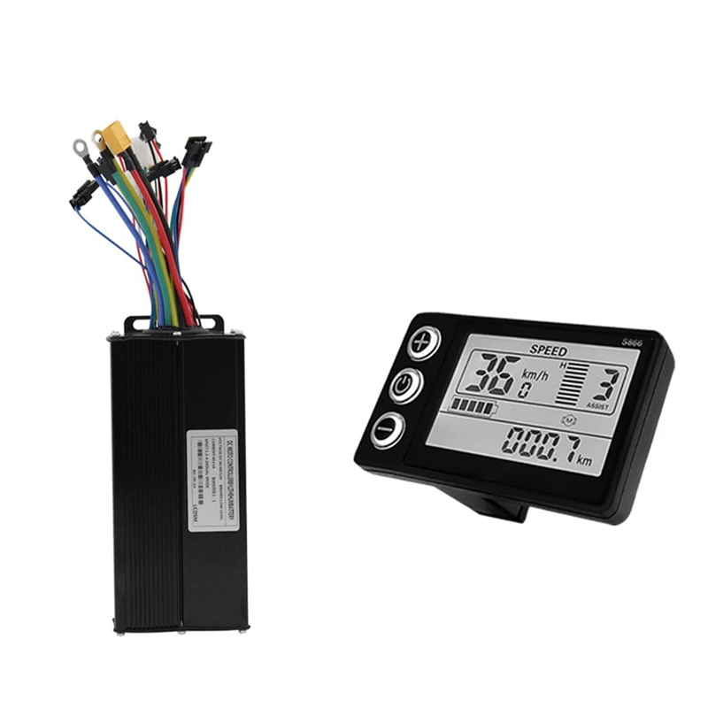 

Electric Bicycle 36V 48V 52V 40A 3 Model Sinewave Controller S866 LCD Display for 1500W 2000W Ebike