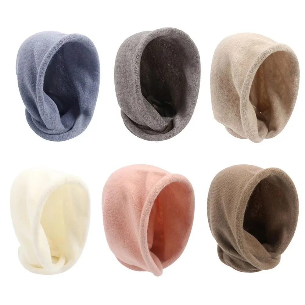 New Imitation Cashmere Balaclava Hats Keep Warm Windproof Winter Head Cover Scarf Soft Neck Warm Headband Cold Weather