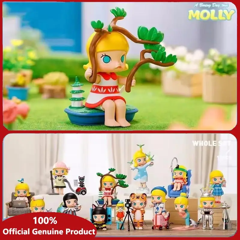 

A Boring Day with Molly Series Genuine Blind Box Toys Kawaii Anime Action Figure Caixa Caja Surprise Mystery Box Dolls Girl Gift