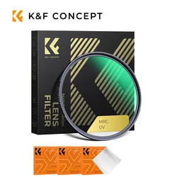 K&F Concept MC UV Protection Filter（Nano-X Series）8K Ultra HD Ultrathin UV Filter with 28-Layer Water And Dust Proof Coatings
