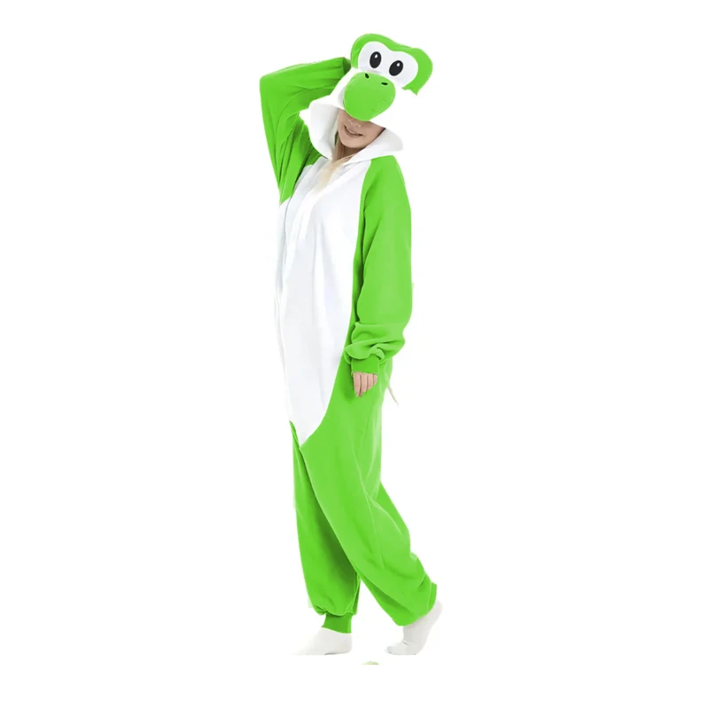 Yoshi Cosplay Clothes For Adults Onesies Women Kigurumi Full Body Pajamas Christmas Sleepwear Whole Costume Halloween Gift view 2