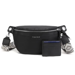 TINYAT Women's Fashion Crossbody Bags Waterproof Bohemian Style Large Capacity Chest Bags Outdoor Party Travel Waist Bags