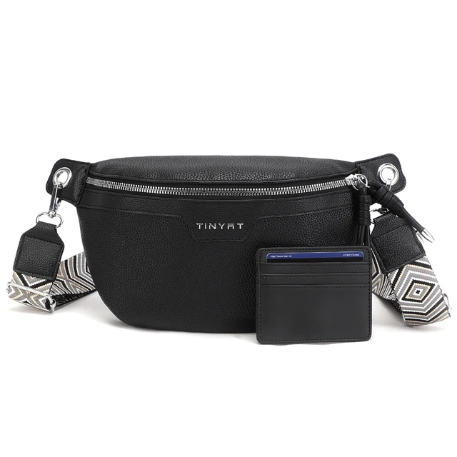 Damskie modne torby Crossbody TINYAT wodoodporne styl boho o dużej pojemności torba na klatkę piersiową impreza plenerowa saszetki na pas podróżne