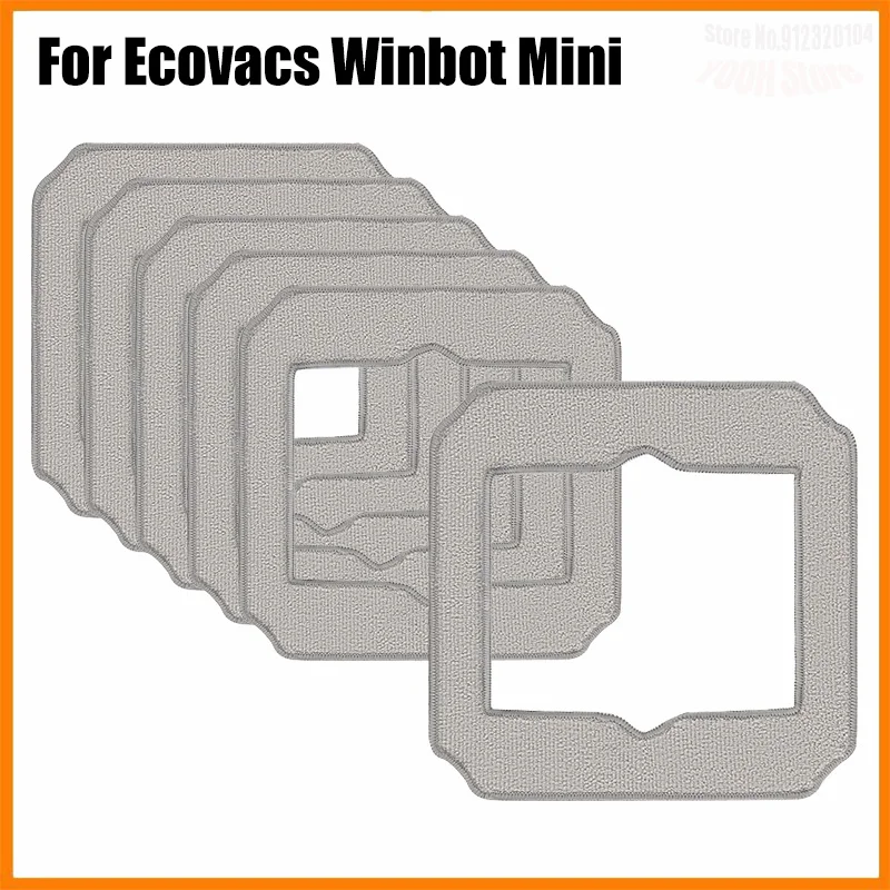 متوافق مع (Ecovacs WINBOT MINI) أجزاء منظف النوافذ الآلي ممسحة وسادة ممسحة القماش استبدال الملحقات