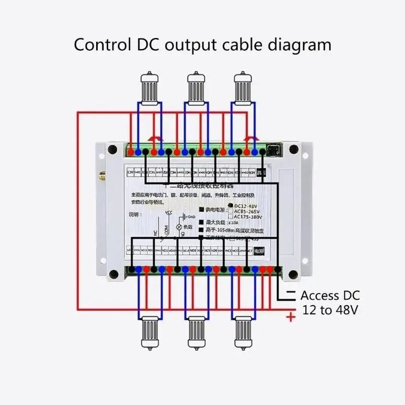 F62C 12 채널 리모컨 용 원격 제어 12V 24V 220V 전자 장치 지능형 스위치