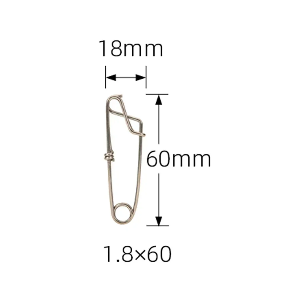 Tuna Sharking Crabbing Clip Fishing Live Bait Trap Lock Clip Float Line Long Line Branch Hanger Tainless Steel Snap Swivel view 4