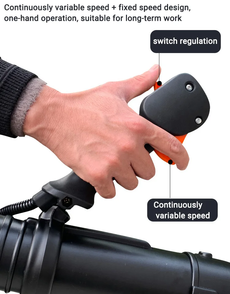 Ventilador de mochila com motor a gasolina de 4 tempos de alta potência para limpeza de neve de jardim, equipamento ao ar livre diy, fonte de ar