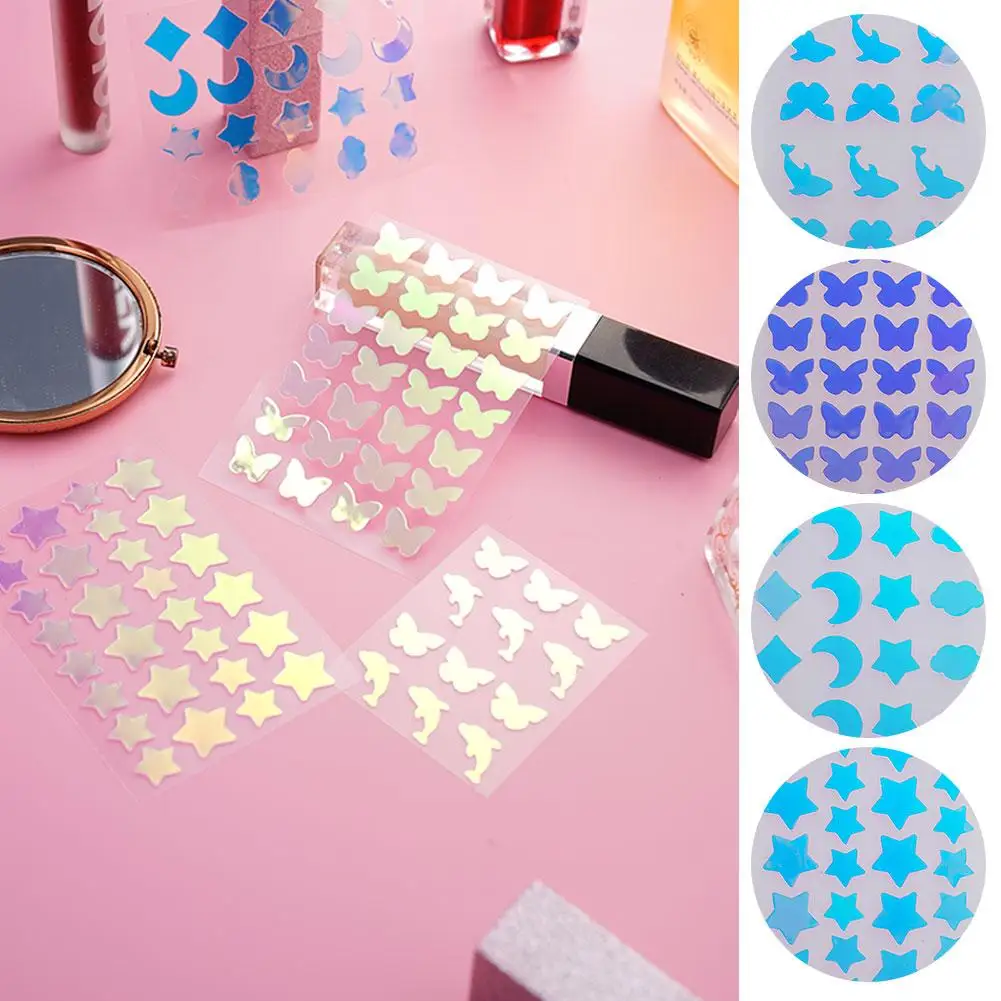 12/20/28 Butterfly Star Pimple Patch Acne Colorful Removal Tool Concealer Acne Care Invisible Stickers Makeup Beauty Origin M5W1