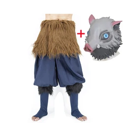 Funny Masks Anime Hashibira Inosuke Cosplay Costume Halloween Pig Mask