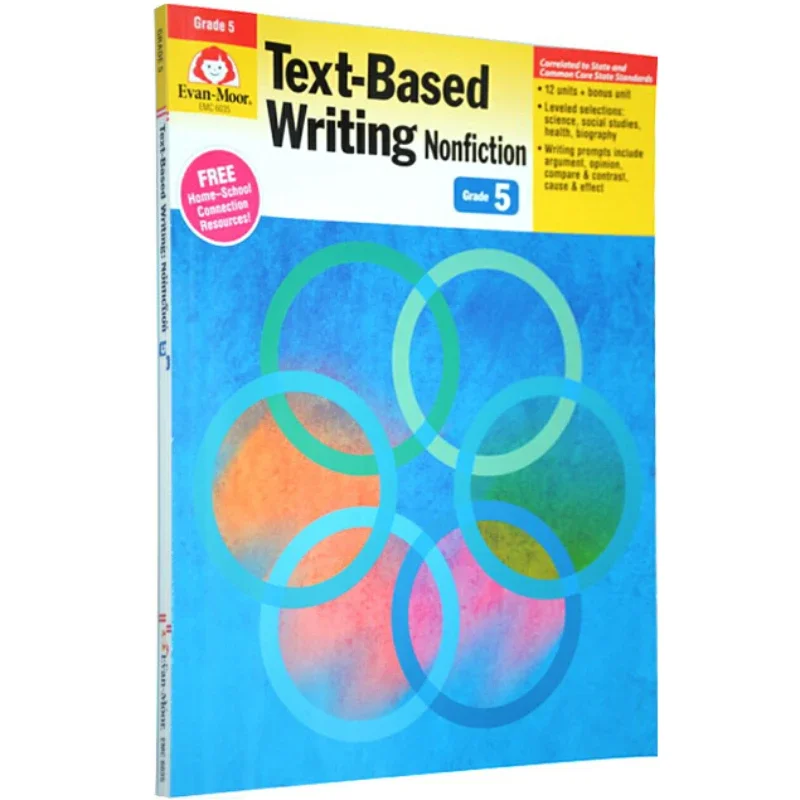 Evan-Moor Text-Based Writing Nonfiction, Grade 5 Workbook,aged 9 10 11 12, English book 9781613689981