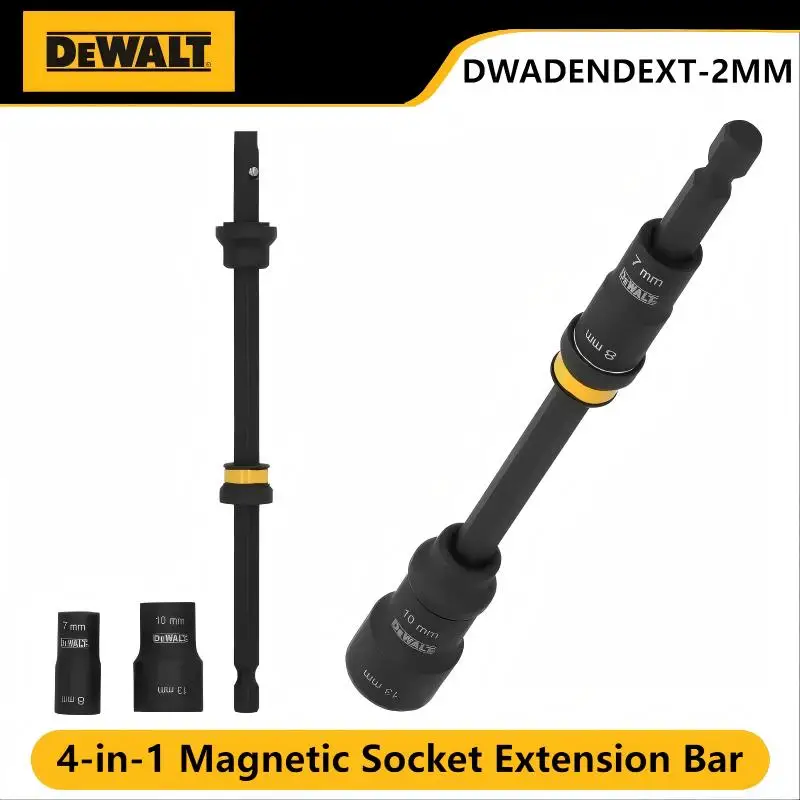 

DEWALT DWADENDEXT-2MM Магнитная розетка FLEXTORQ 4 в 1 — 7/8/10/13 мм, удлинитель 6 дюймов, двусторонняя гайковерт