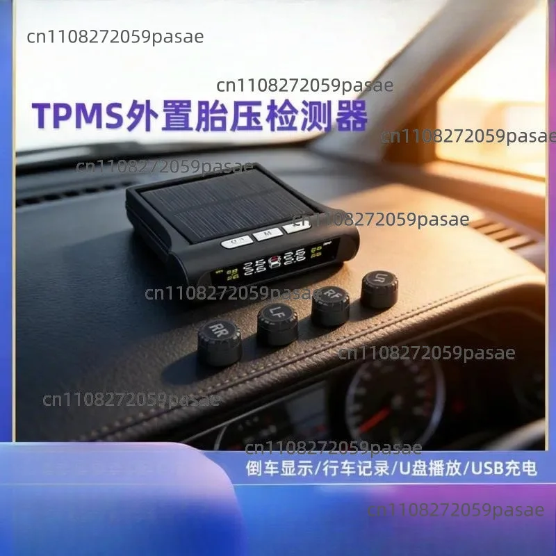 Automotive General TPMS External Tire Pressure Monitor Automotive Wireless Solar Tire Pressure Monitoring Wireless Tire
