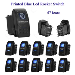 1 Pc Car Boat Blue Led Lights Rocker Toggle Switch for the ARB CARLING NARVA 4X4 ,On-Off On-Off-On Switch, Auto Parts Fog Lights