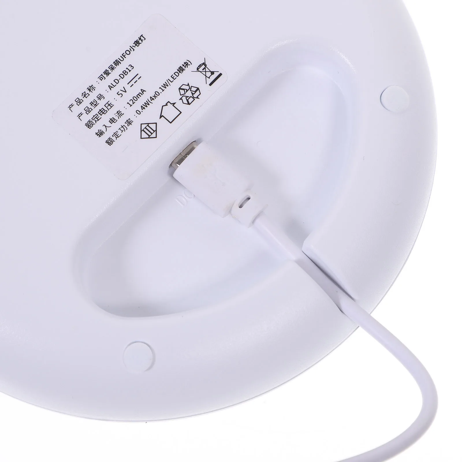 1pc Cartoon Spaceship Usb Night Light Led Bedside Lamp 3 Gear Dimmable Silicone Nightlight Nursing Light Ambient Lamp