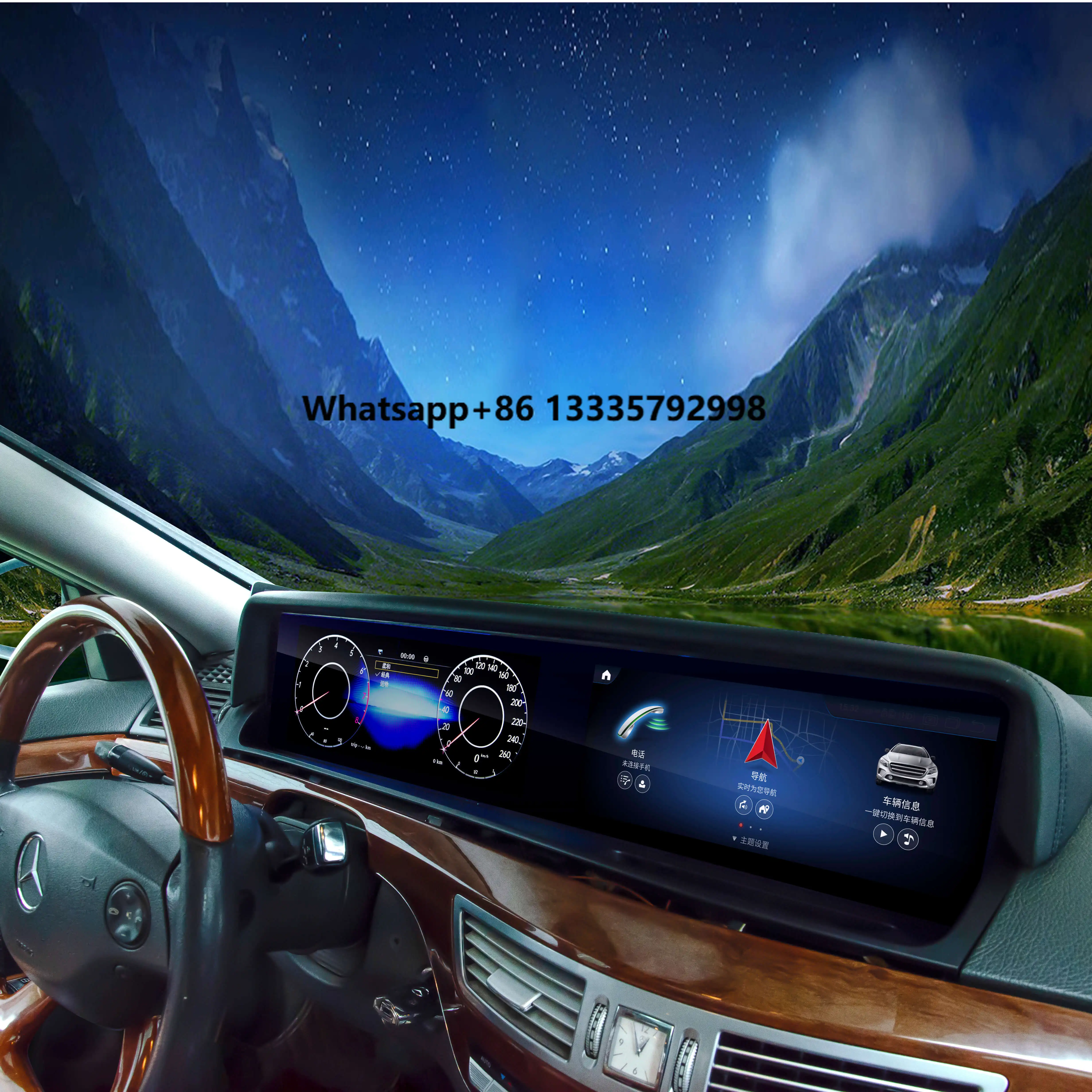 

5th Generation 8 Core Android 13 Navigation Car Screen Android W221 Upgrade Interior Screen for S350 S600 S500 2005-2013 Year