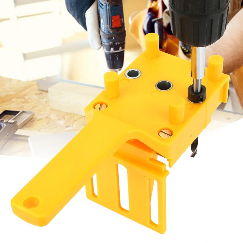8pcs Self-Centering Doweling Jig 6/8/10mm 8Pcs Kit Drill Guide Metal Sleeve Straight Hole Doweling Jig Kit Carpentry Work