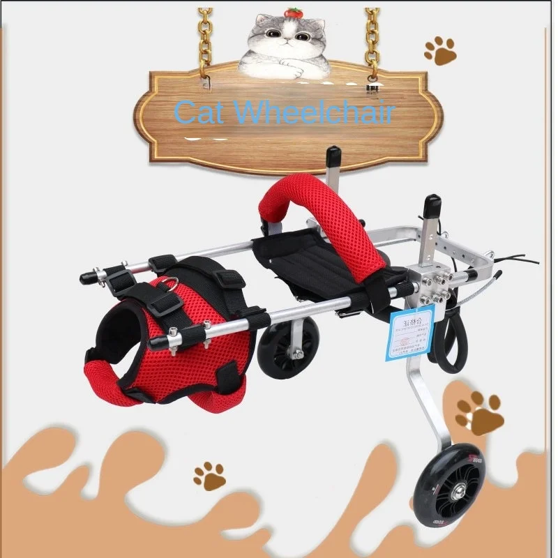 

Super Lightweight Wheelchair for Cat, Pet, Hind Limb, Mobility Scooter, Spinal Fracture, Rehabilitation, Training Vehicle