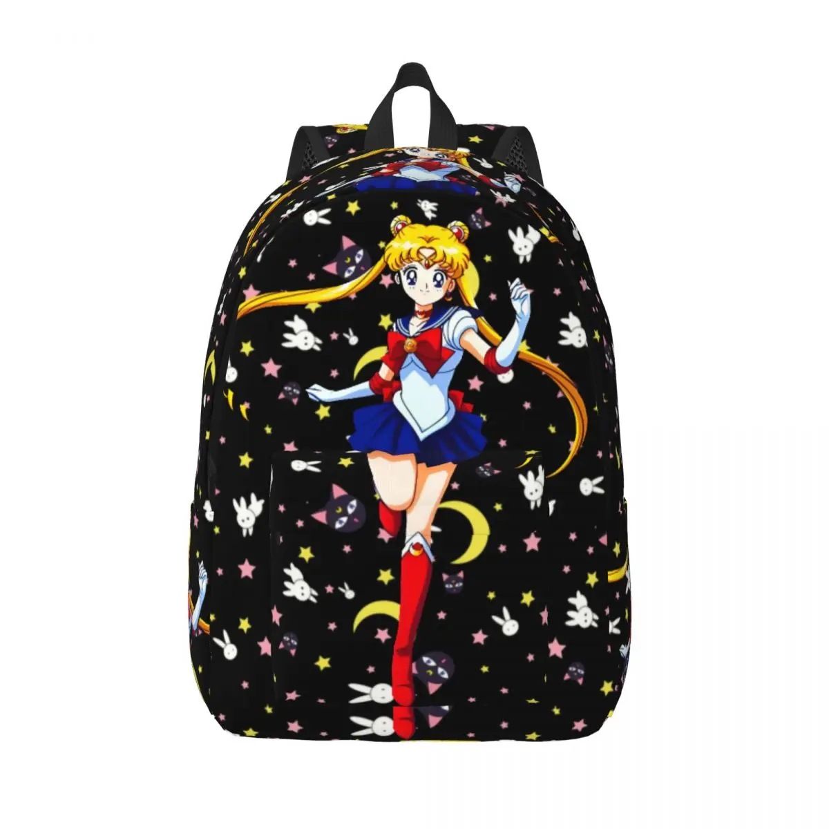 

Custom Animation Usagi Tsukino Canvas Backpacks Women Men College School Student Bookbag Fits 15 Inch Laptop Sailors Moons Bags