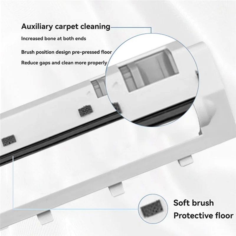 

ABUG-Main Brush Cover For Roborock Qrevo Curv / P20 Pro Vacuum Cleaner Replaceable Spare Parts Roller Brush Cover