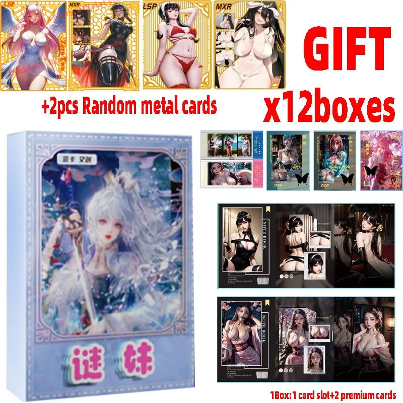 

Wholesale 12/48boxes Goddess Story Mystery Girl Cards Folder Waifu Tcg Cards Sexy Girl Tcg Feast Booster Box Toy Hobbies Gift