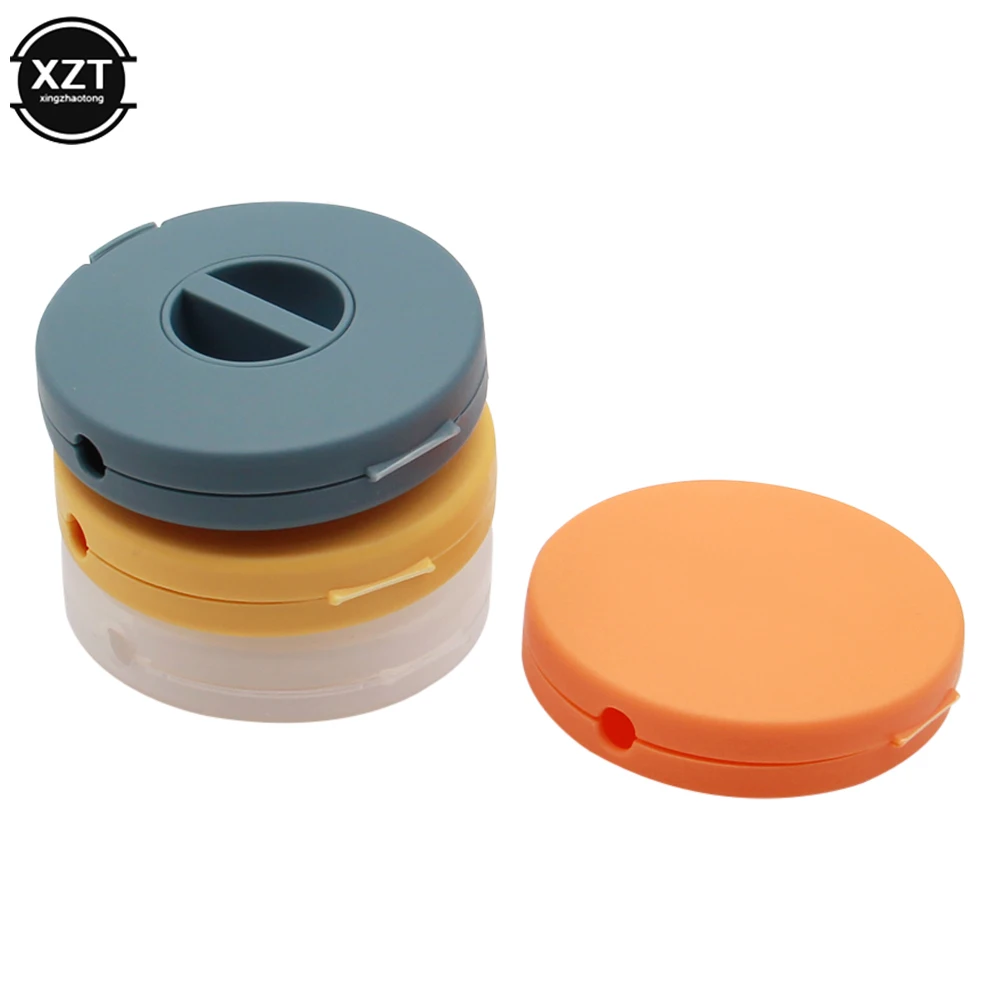 New 4 Colors Portable Round Rotatable Wire Organizer Cable Winder Box For Charging Data Line Data Cable organizer Storage Case