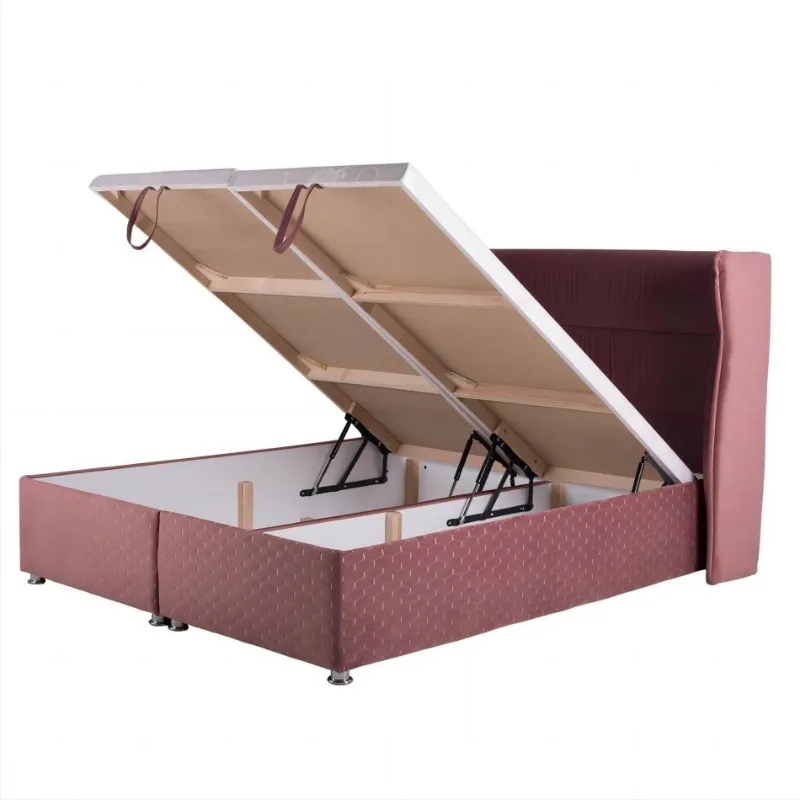 Space-saving furniture folding wall bed mechanism and bed gas springs