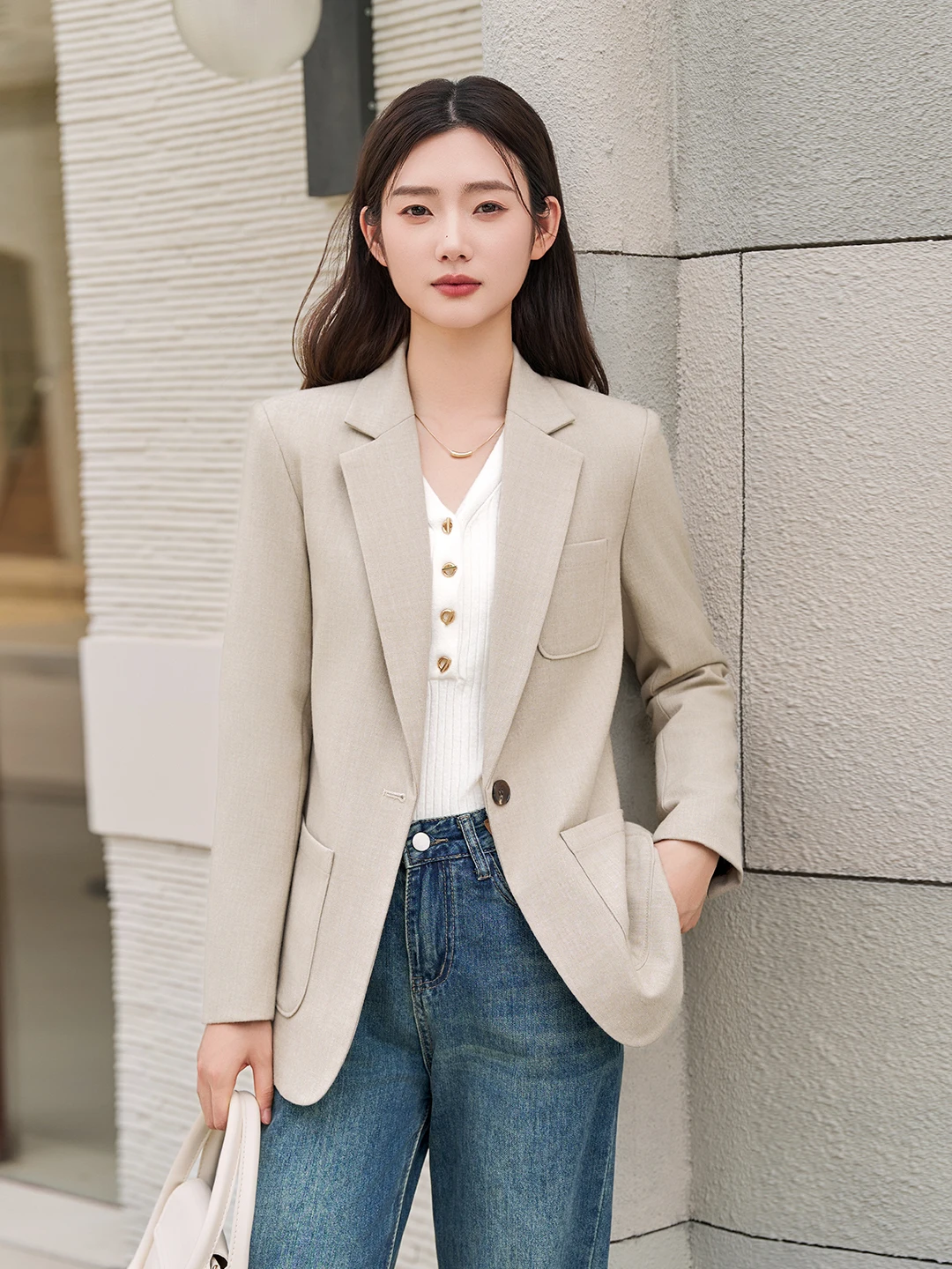 Casual Elegant Women's Suit Jacket Autumn Winter New Style Advanced Feeling Small West Coat Top for Short Women Commute Inter...