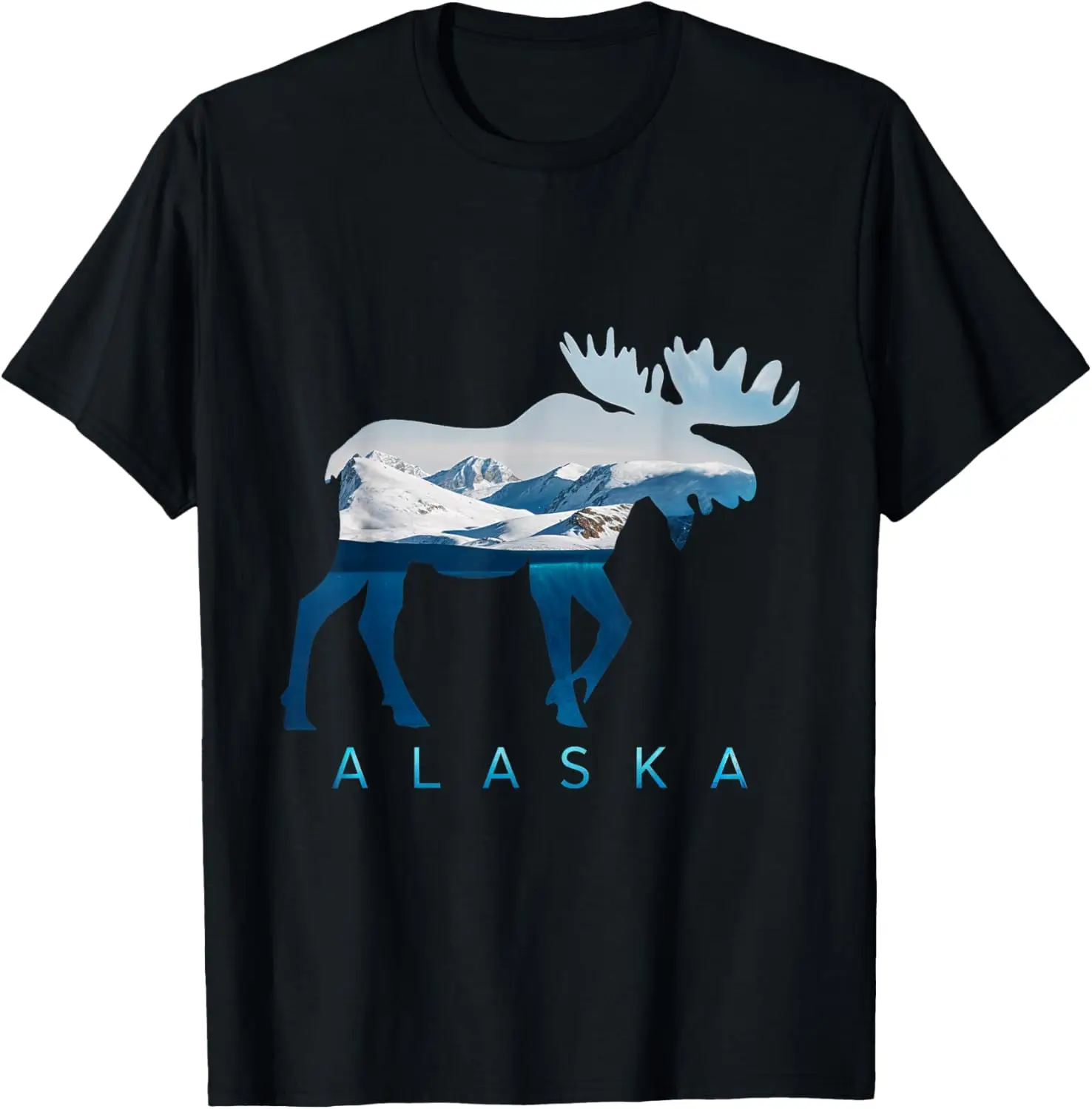 

Футболка Alaska Moose Nature Scenic Mountains Wildlife Alaska