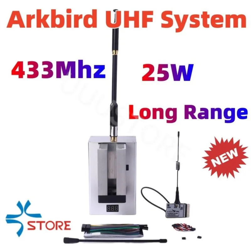 Long Range 25W 433Mhz 10CH Arkbird UHF System Remote Range Extension Support FPV PIX PX4 SN FAST Flight Control