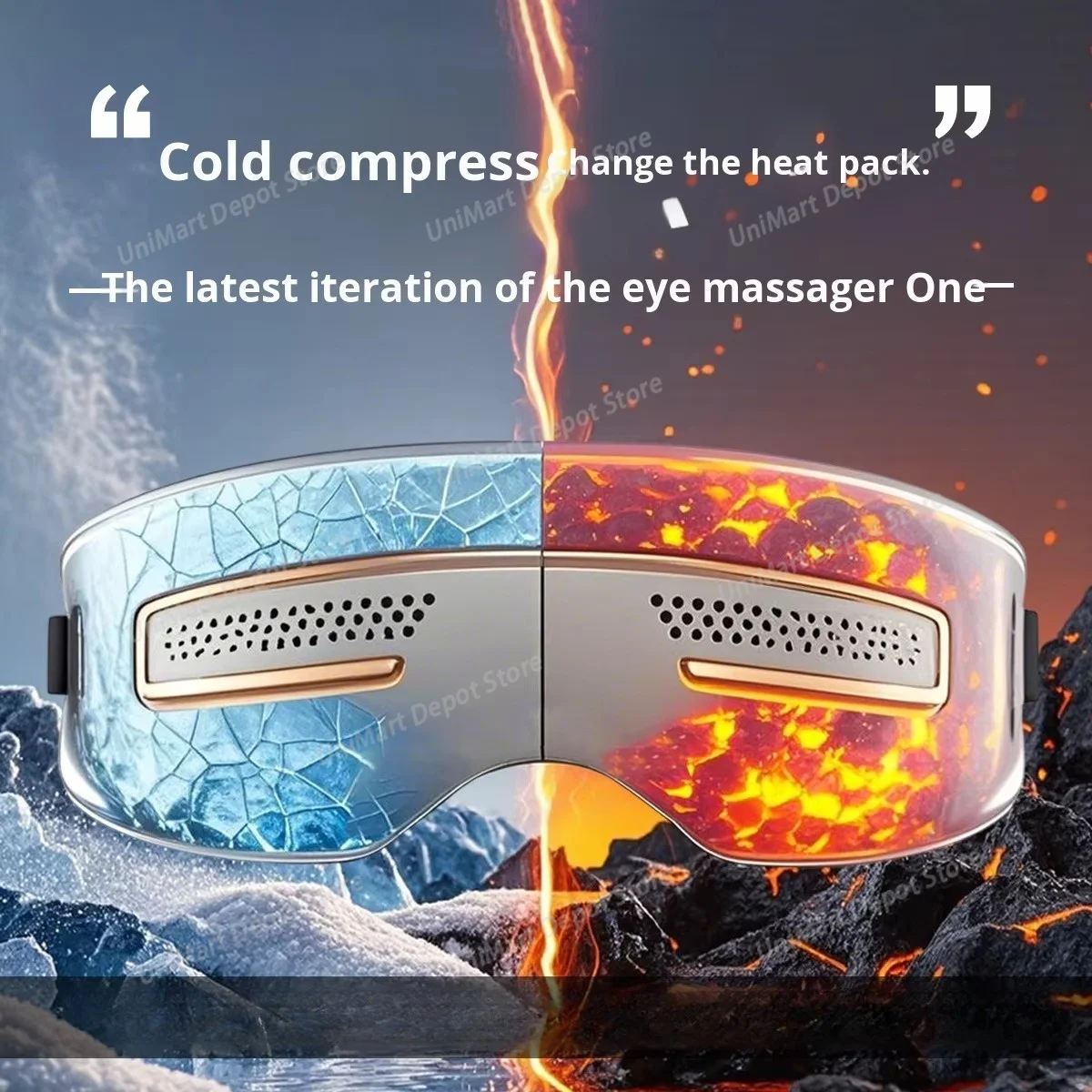 Smart Eye Massager Dual-Use Hot Cold Compress Device Hot Cold Eye Mask for Eye Wellness