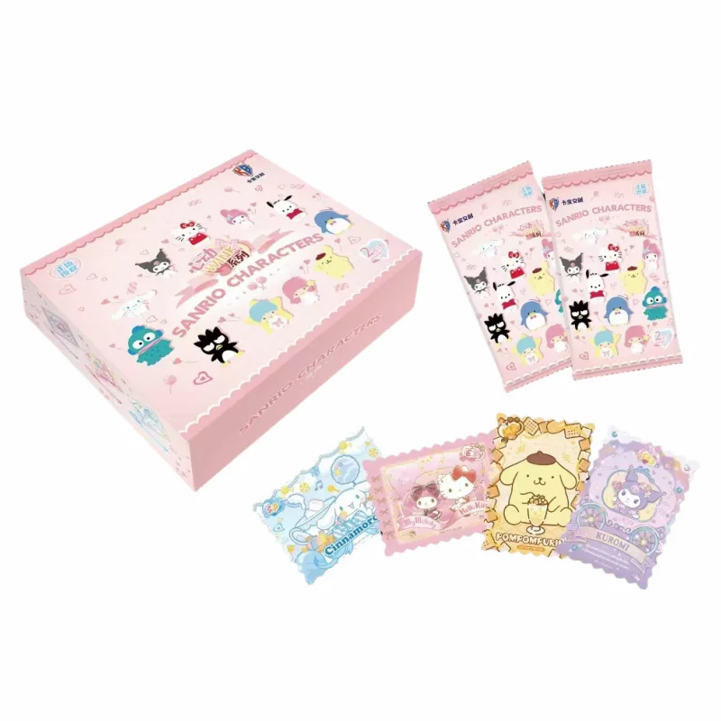 

KABAO Original Box Anime Sanrio Kuromi Hello Kitty Shining Card Cartoon My Melody Collectible Game Cards Toy For Children Gift