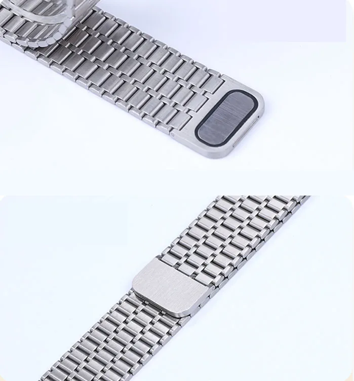 Apple Watchシリーズ11 10 9 8 7 6 SE 46mm 42mm 45 44mm 40 41mm用磁気ステンレススチールストラップ、iWatch Ultra 2 3 49mm用バンド