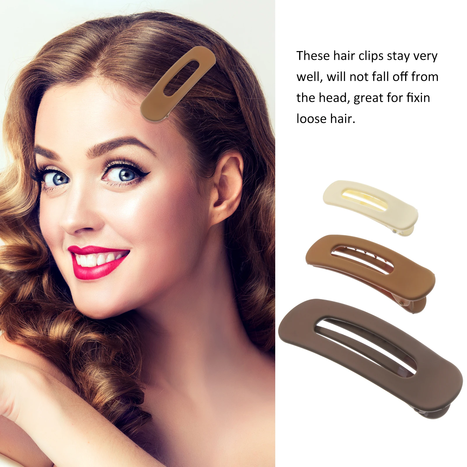 

Jacket Set Hair Clips for Women Barrettes Girls Accessories Claw Flat Jaw Billed