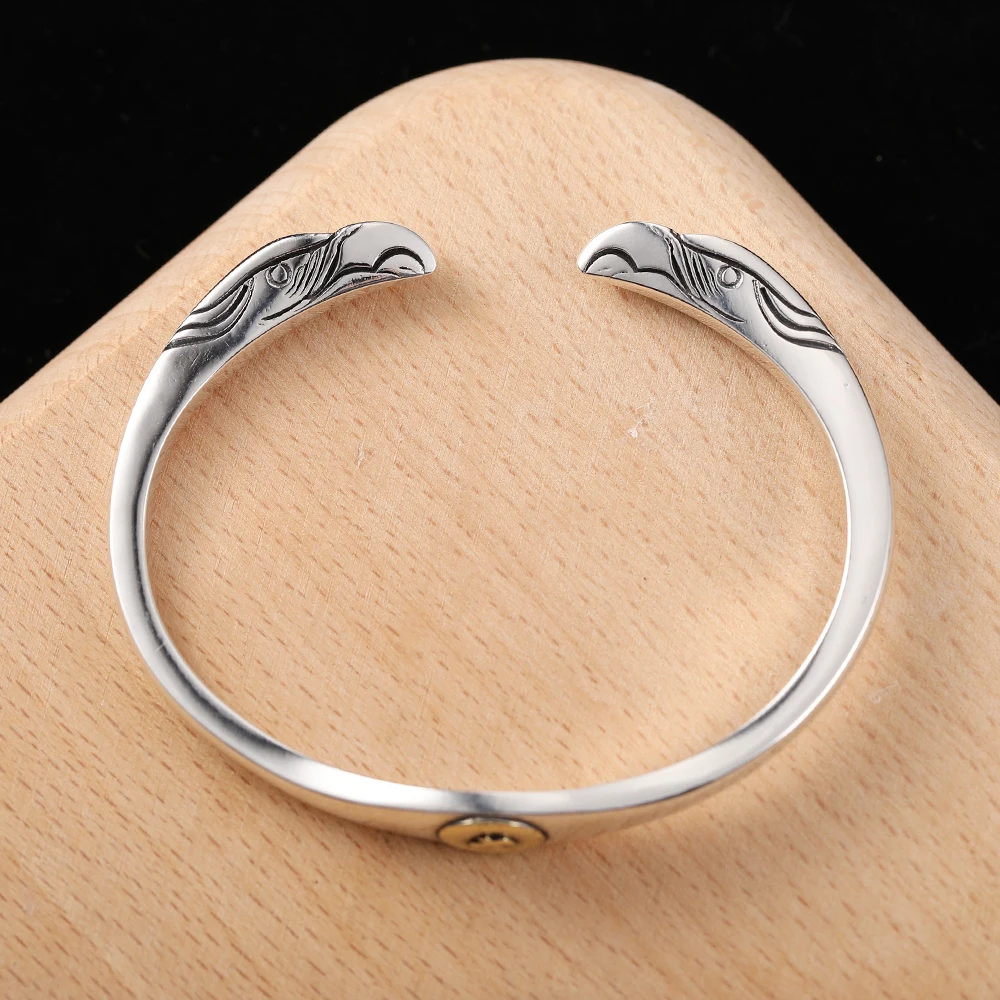 Bracelet Unisex Silver 925 Vintage Bangles Goro Takahashi Eagle