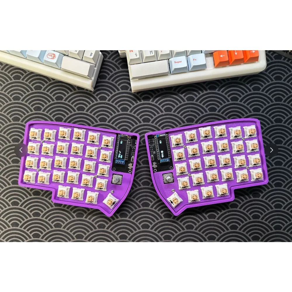 

Lily58 Low Profile Wireless Split Mechanical Keyboard Kit Dual Mode Hot-swap Support Kailh 1350 Low Profile Gaming Accessories