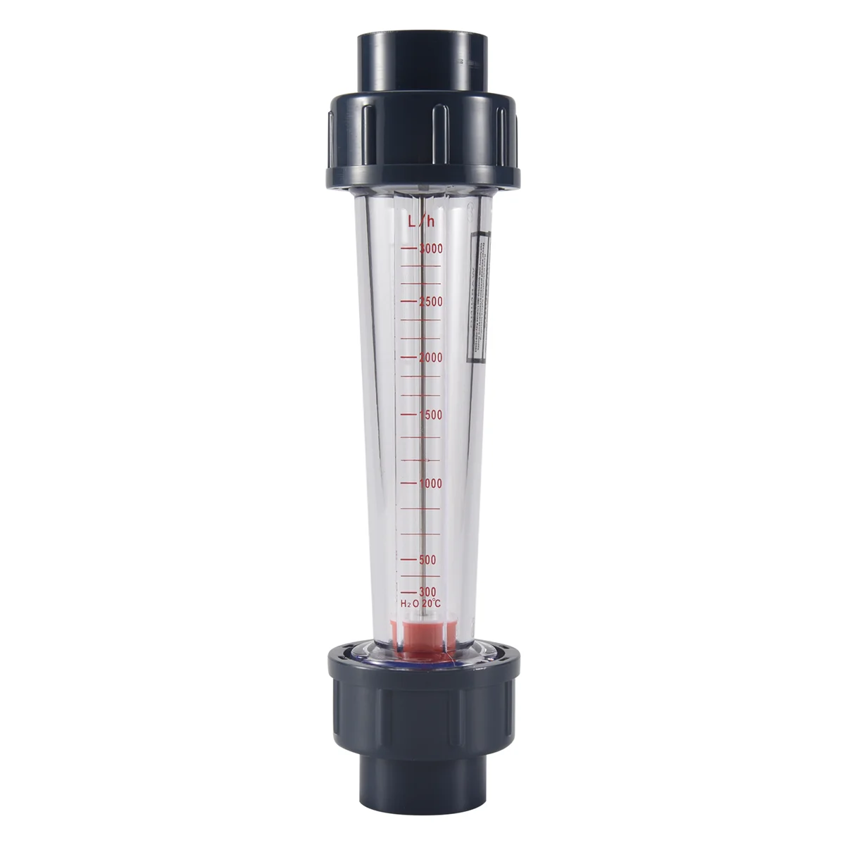 A22I LZS-25 Flow Meter Plastic Tube Type 300-3000L/H Water Rotameter Liquid Flowmeter Measuring Tools For Chemical Light