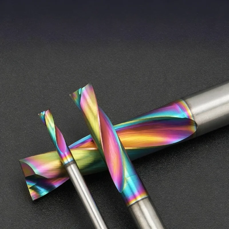1pcs Carbide 180° straight shank flat-bottom drill bit - chamfered inclined surface drilling - for non-ferrous metals