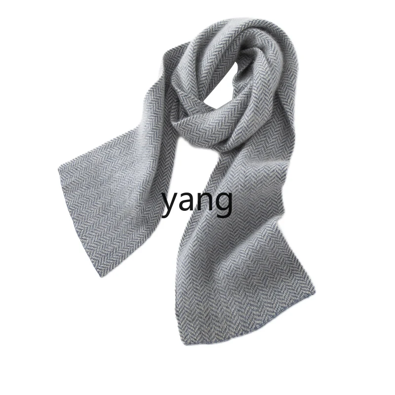 

LMM100% шарф из чистого кашемира, мужской и женский утолщенный прямоугольный теплый универсальный вязаный шарф