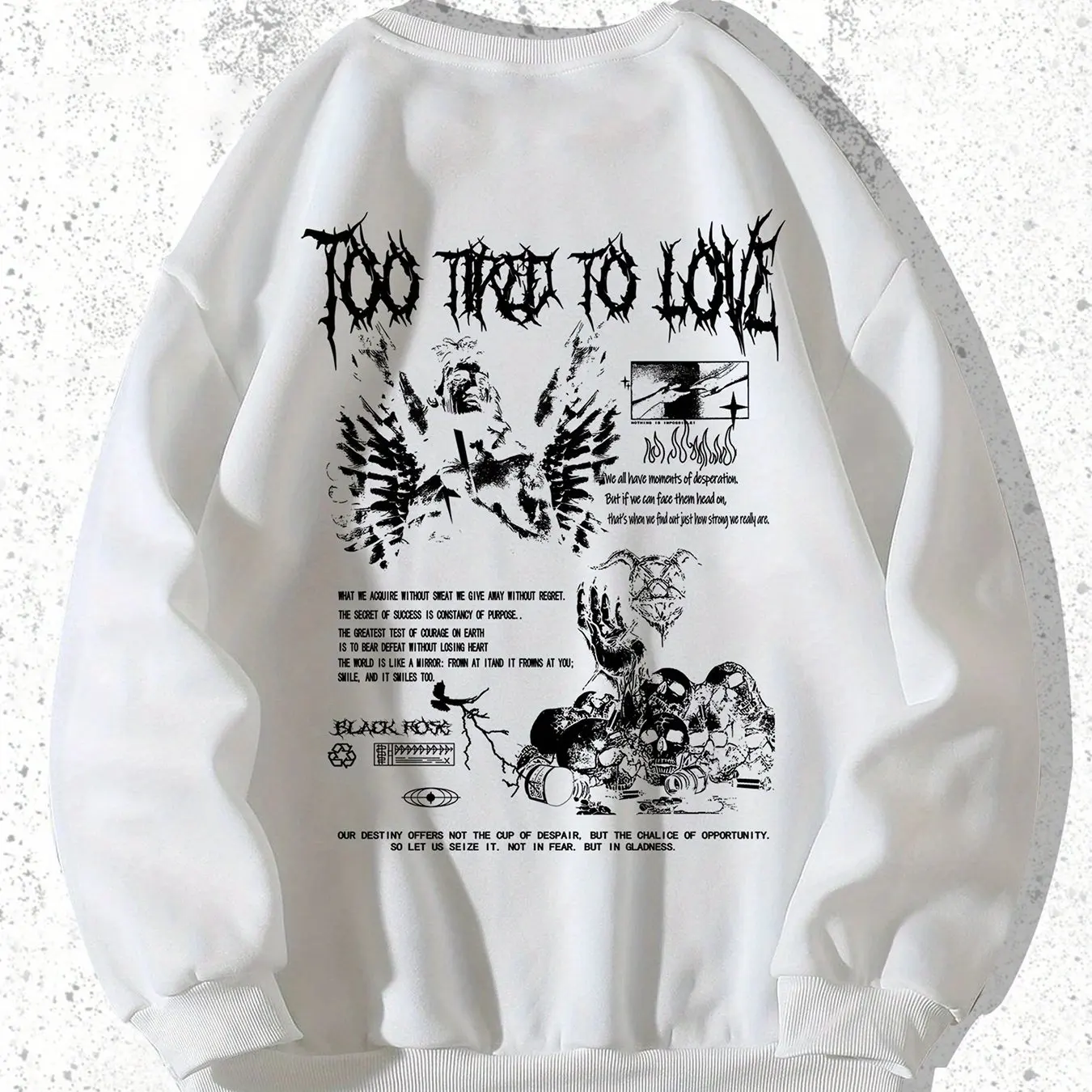 New men's round-neck hoodie for Spring and Autumn 2025 casual roller skating 3D printed street hip-hop men's wear