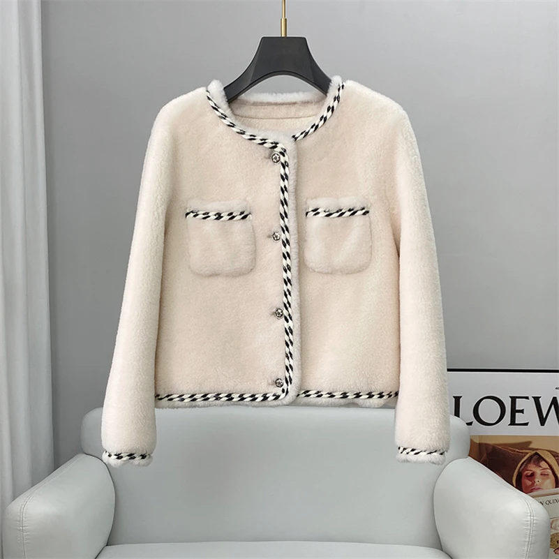 Aorice Women Winter  Wool Fur Coat Jacket Female Girl Sheep Shearing Coats Lady Over Size Parka Trench CT257