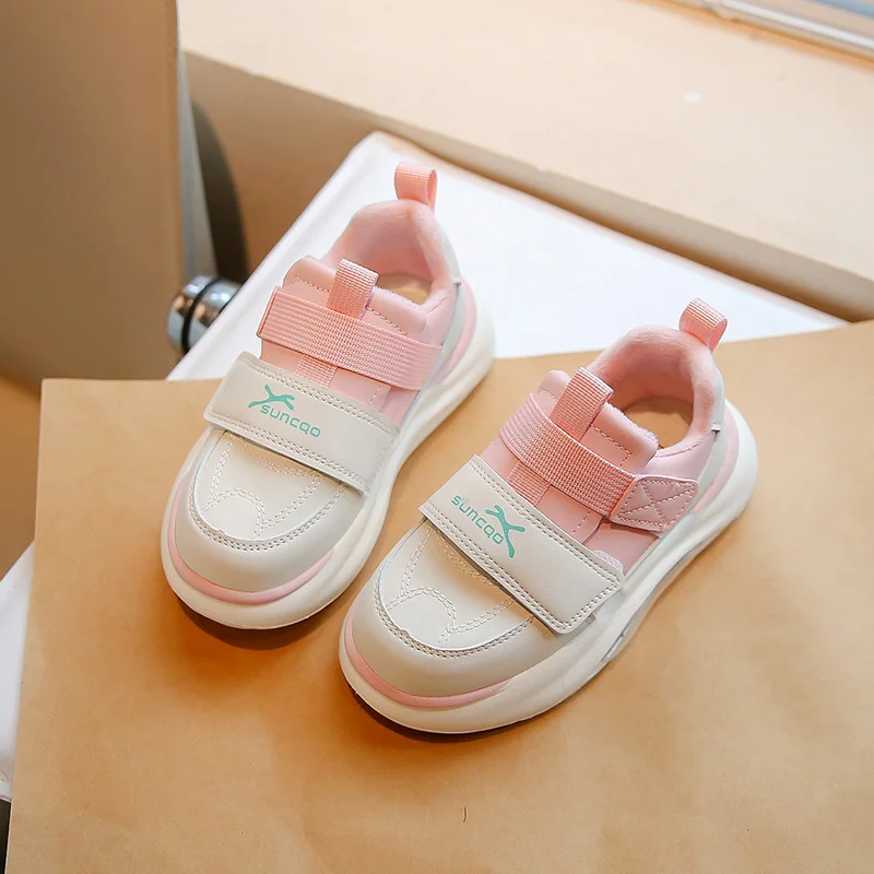 أطفال أحذية رياضية للبنين بنات حذاء كاجوال جلد مقاوم للماء عدم الانزلاق احذية الجري أحذية رياضية طفل الأطفال أحذية رياضية 26-37 #4