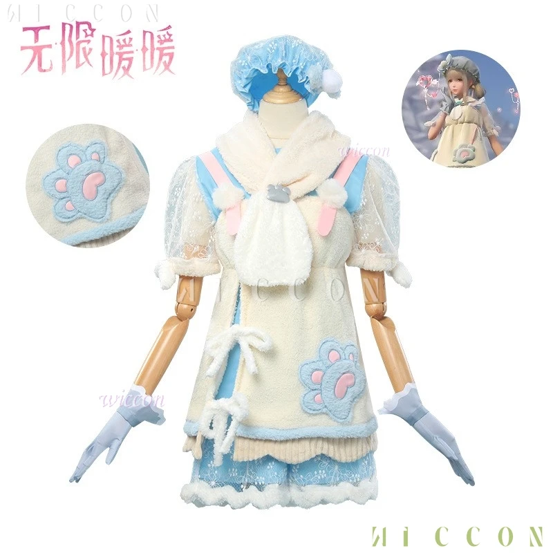 

Костюм для косплея Infinity Nikki 2022, зимний наряд, юбка Лолиты, чистый комплект, женский милый наряд для девочек, игра на Хэллоуин Expo Par