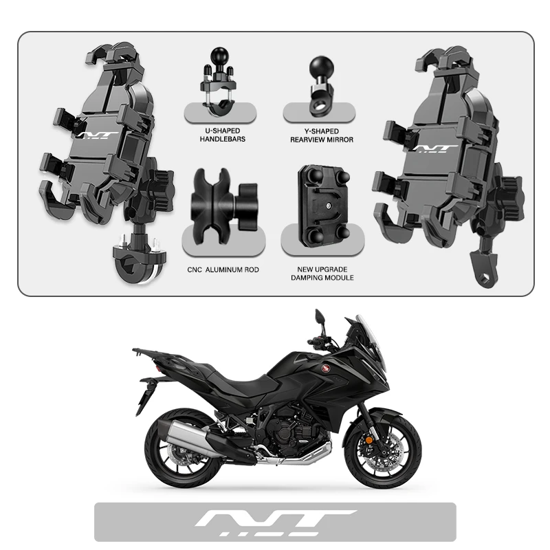 

Phone Mount Stand Motorcycle Holder 360° Rotatable ABS Adjustable For Honda NT1100 2021 NT 1100 2022 nt1100 Custom LOGO