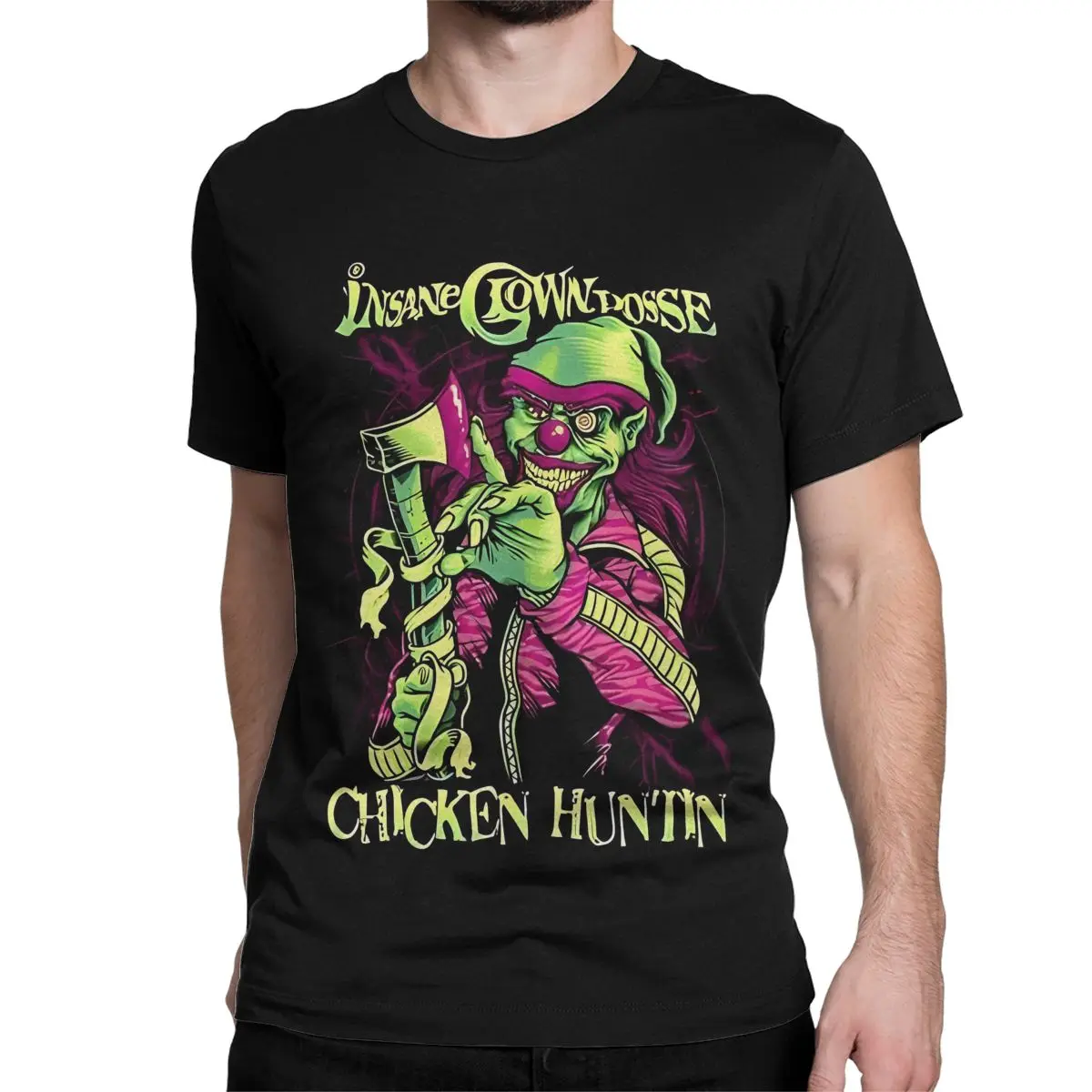

2025 Summer New Crazy Clown Posse Men and Women The Same Breathable Fashion Casual High-quality Crewneck Graphic T-shirt